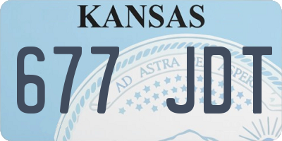 KS license plate 677JDT