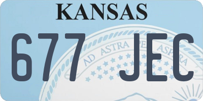 KS license plate 677JEC