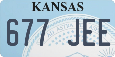 KS license plate 677JEE