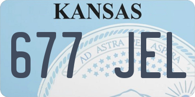 KS license plate 677JEL