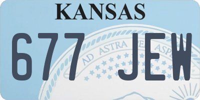 KS license plate 677JEW