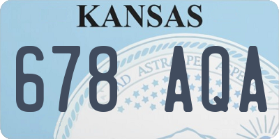 KS license plate 678AQA