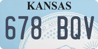 KS license plate 678BQV
