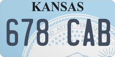 KS license plate 678CAB