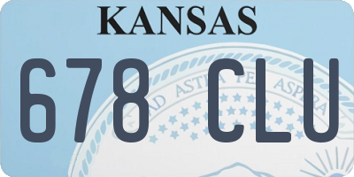 KS license plate 678CLU