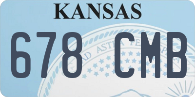 KS license plate 678CMB