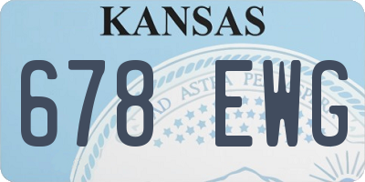 KS license plate 678EWG