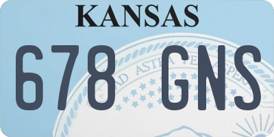 KS license plate 678GNS