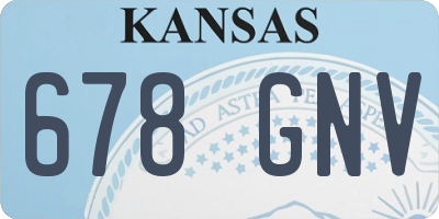 KS license plate 678GNV