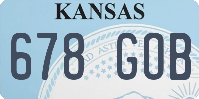 KS license plate 678GOB