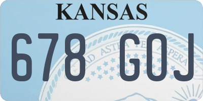 KS license plate 678GOJ
