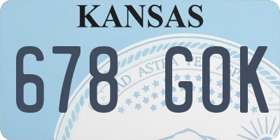 KS license plate 678GOK