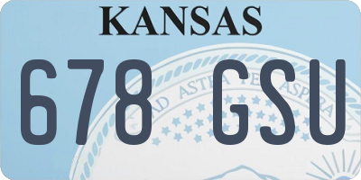 KS license plate 678GSU