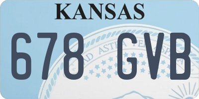 KS license plate 678GVB