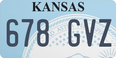 KS license plate 678GVZ