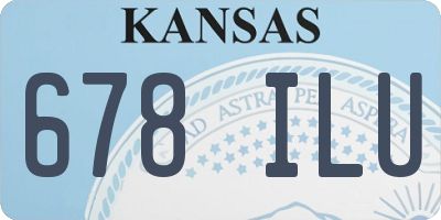 KS license plate 678ILU