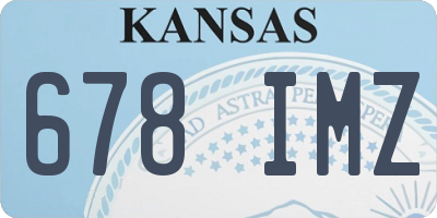 KS license plate 678IMZ