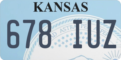 KS license plate 678IUZ