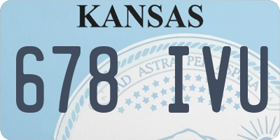 KS license plate 678IVU