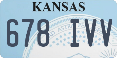KS license plate 678IVV