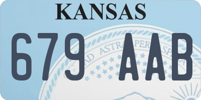 KS license plate 679AAB