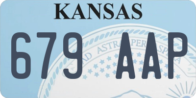 KS license plate 679AAP