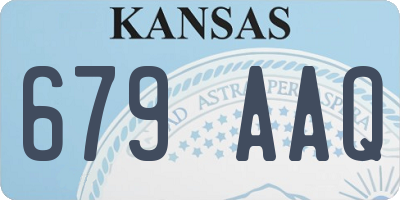 KS license plate 679AAQ