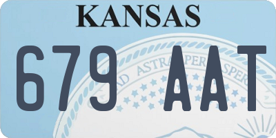 KS license plate 679AAT