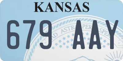 KS license plate 679AAY