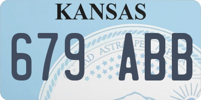 KS license plate 679ABB
