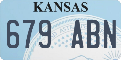 KS license plate 679ABN