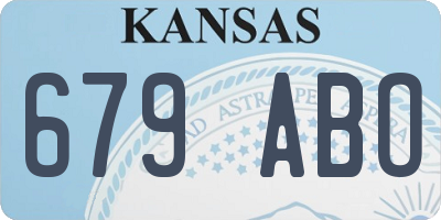 KS license plate 679ABO