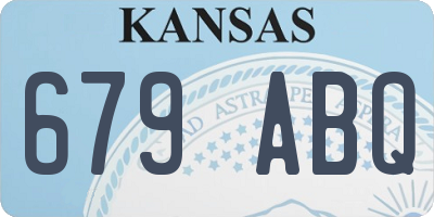 KS license plate 679ABQ