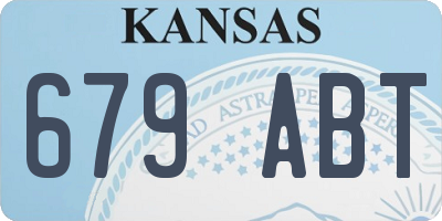 KS license plate 679ABT