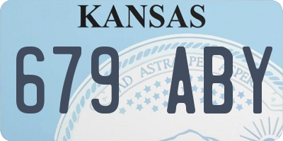 KS license plate 679ABY