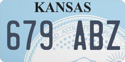 KS license plate 679ABZ