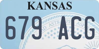 KS license plate 679ACG