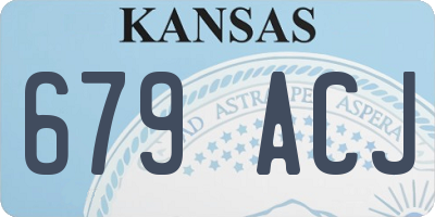 KS license plate 679ACJ