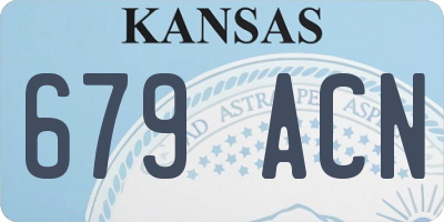 KS license plate 679ACN