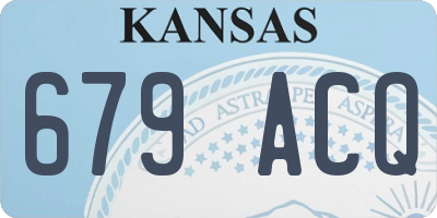 KS license plate 679ACQ