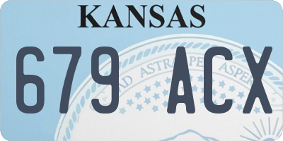 KS license plate 679ACX