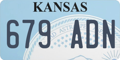 KS license plate 679ADN