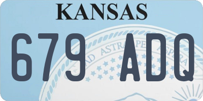 KS license plate 679ADQ