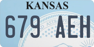KS license plate 679AEH