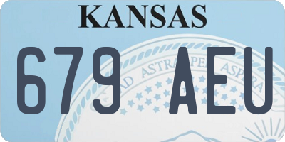 KS license plate 679AEU