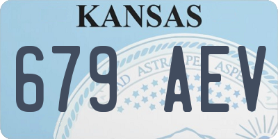 KS license plate 679AEV