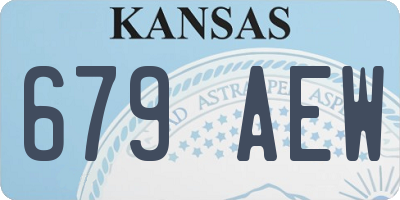 KS license plate 679AEW