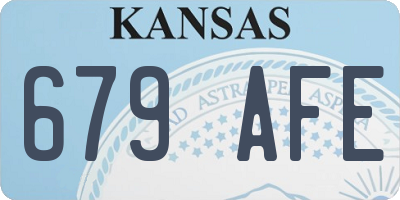 KS license plate 679AFE