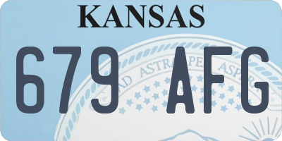 KS license plate 679AFG