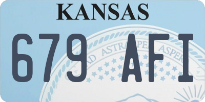 KS license plate 679AFI